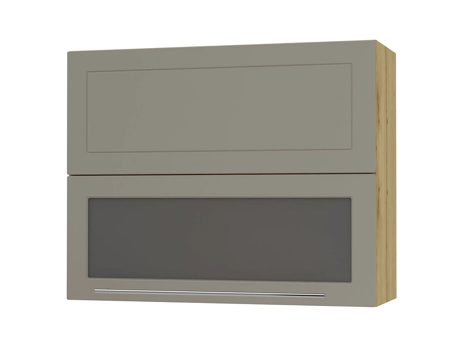 KÜCHENHÄNGESCHRANK Kvantum W8BS/90 Weiß Matt / Eiche Artisan Matt 90 / 32,5 / 72cm