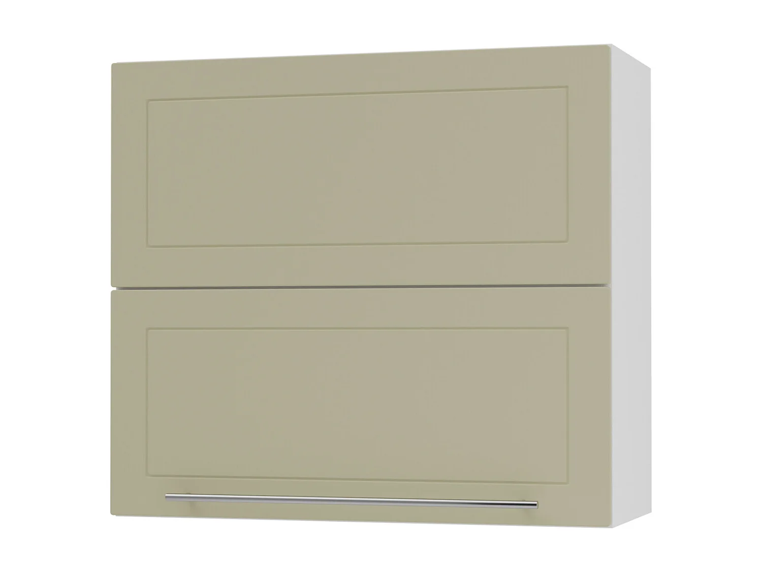 KÜCHENHÄNGESCHRANK Kvantum W8B/80 Vanille Matt / Weiß Matt 80 / 32,5 / 72cm