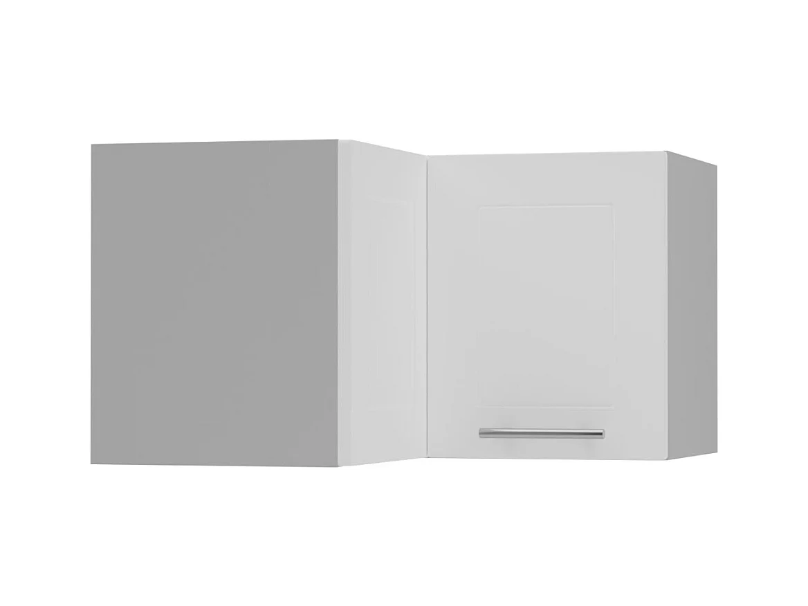 ECKHÄNGESCHRANK Kvantum W12/60/36 Weiß Matt / Grau Matt 60 / 60 / 36cm
