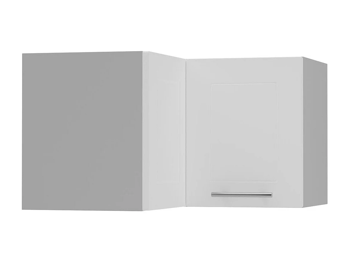 ECKHÄNGESCHRANK Kvantum W12/60/36 Weiß Matt / Grau Matt 60 / 60 / 36cm