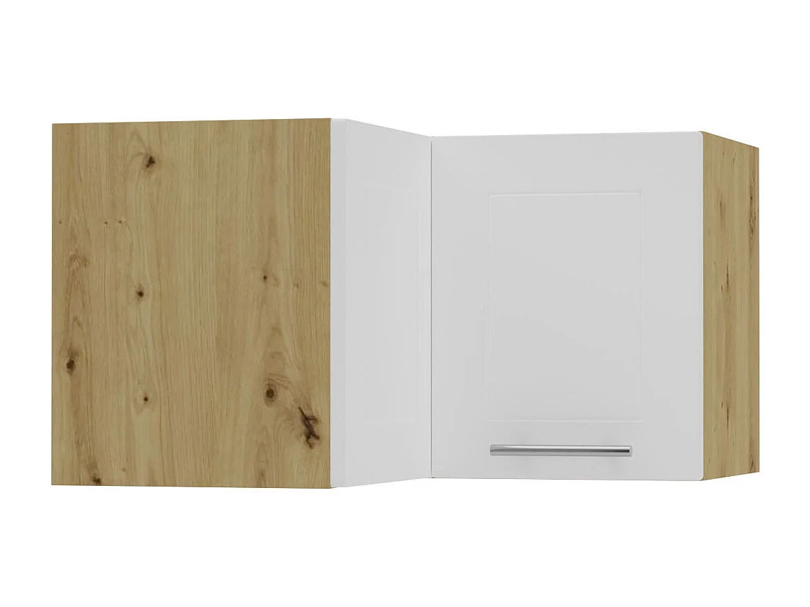 ECKHÄNGESCHRANK Kvantum W12/60/36 Weiß Matt / Eiche Artisan Matt 60 / 60 / 36cm