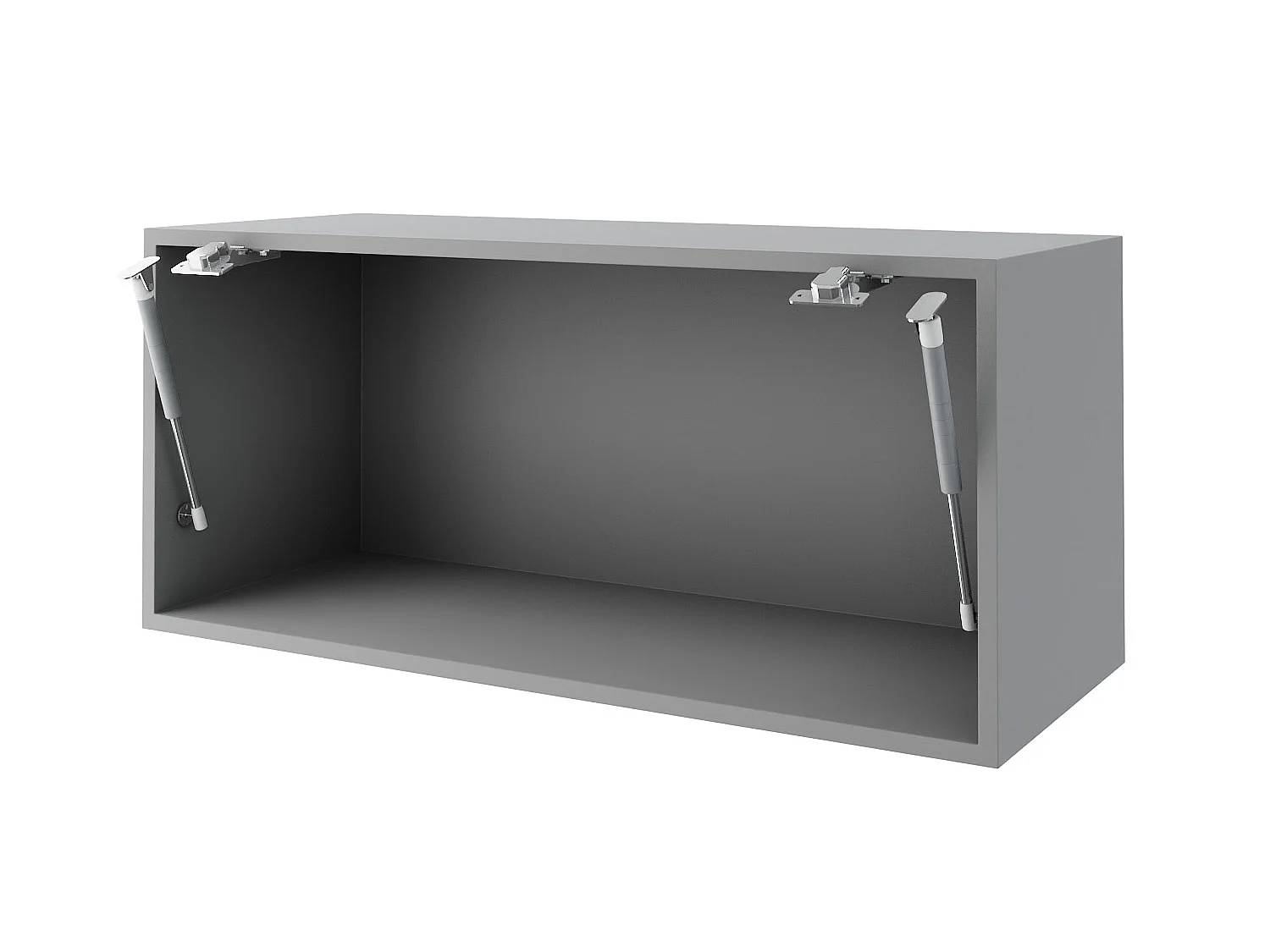 KLAPPHÄNGESCHRANK Kvantum W4BS/80 Graphit Matt / Grau Matt 80 / 32,5 / 36cm