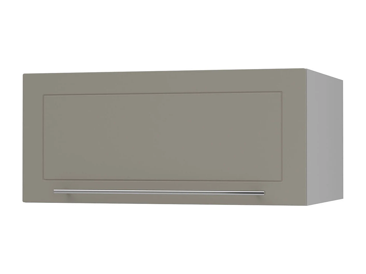 KLAPPHÄNGESCHRANK Kvantum W6B/80 Beige Matt / Grau Matt 80 / 59 / 36cm