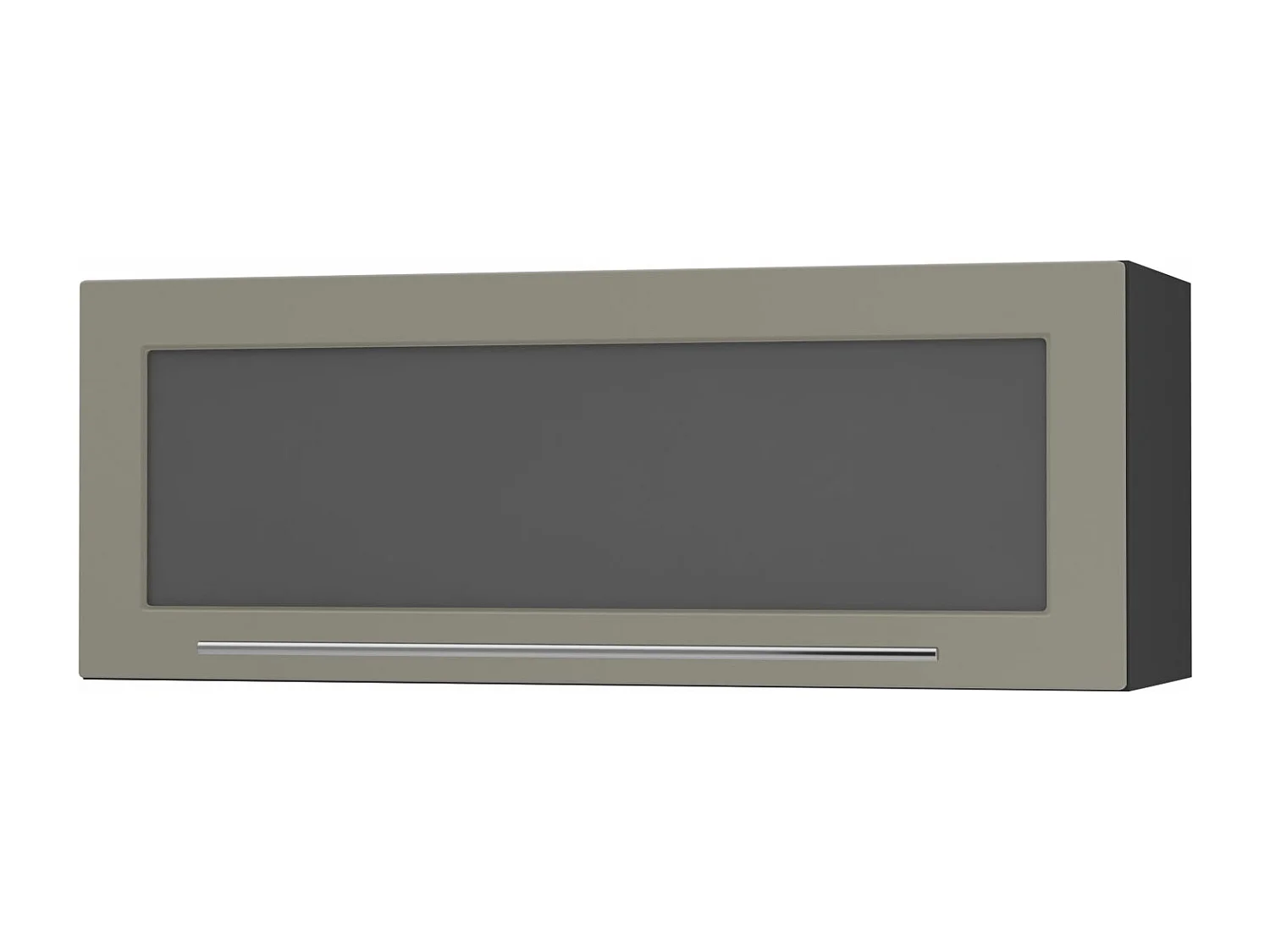 KLAPPHÄNGESCHRANK Kvantum W4BS/90 Beige Matt / Schwarz Matt 90 / 32,5 / 36cm