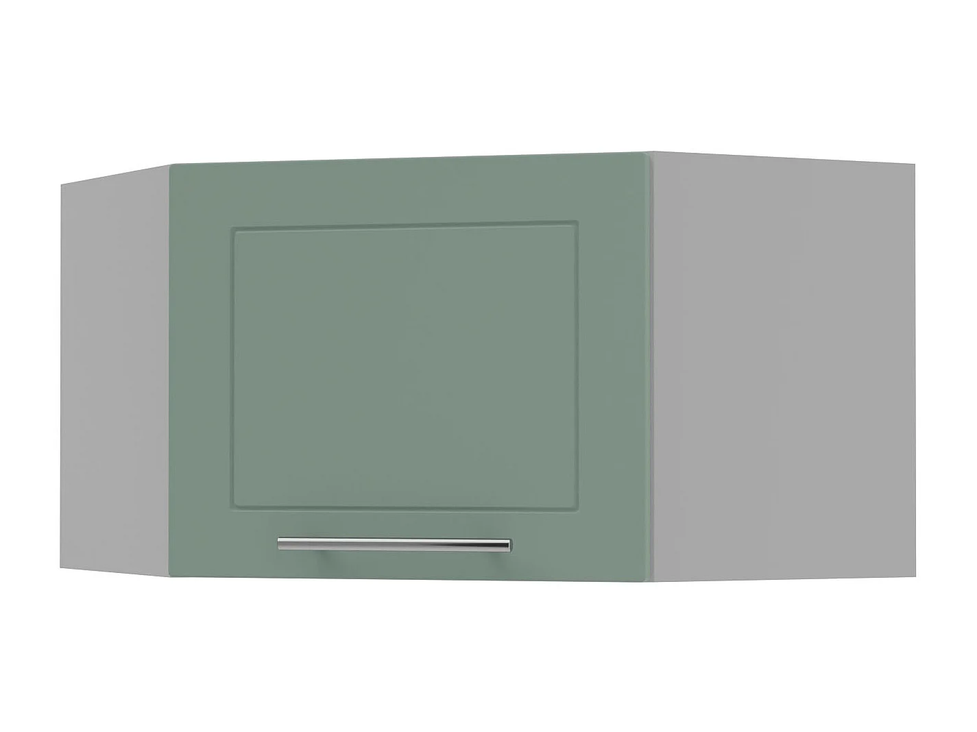 ECKHÄNGESCHRANK Kvantum W10/60/36 Mint Matt / Grau Matt 60 / 60 / 36cm