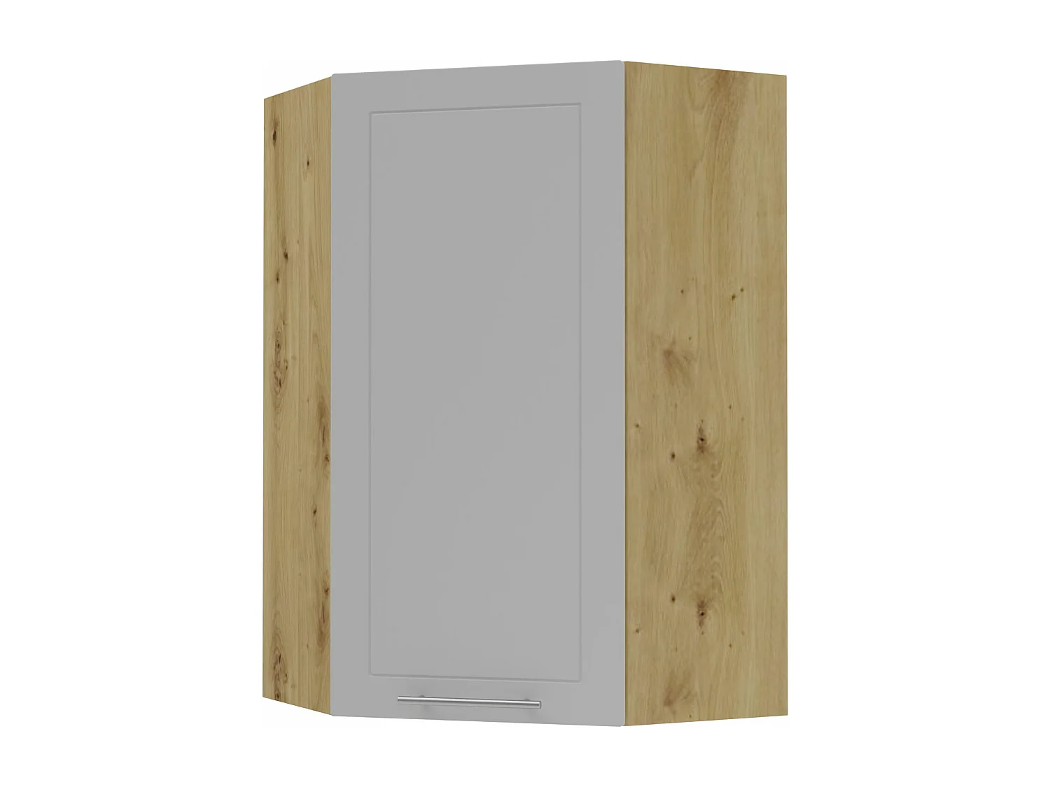 KÜCHENHÄNGESCHRANK Kvantum W4/10/60 Dust Grey Matt / Eiche Artisan Matt 60 / 60 / 96cm