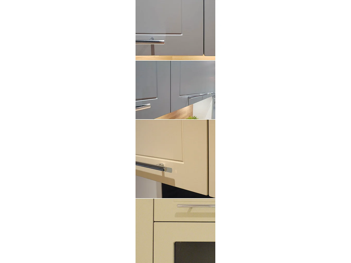 KÜCHENHÄNGESCHRANK Kvantum W4/10/60 Dust Grey Matt / Eiche Artisan Matt 60 / 60 / 96cm