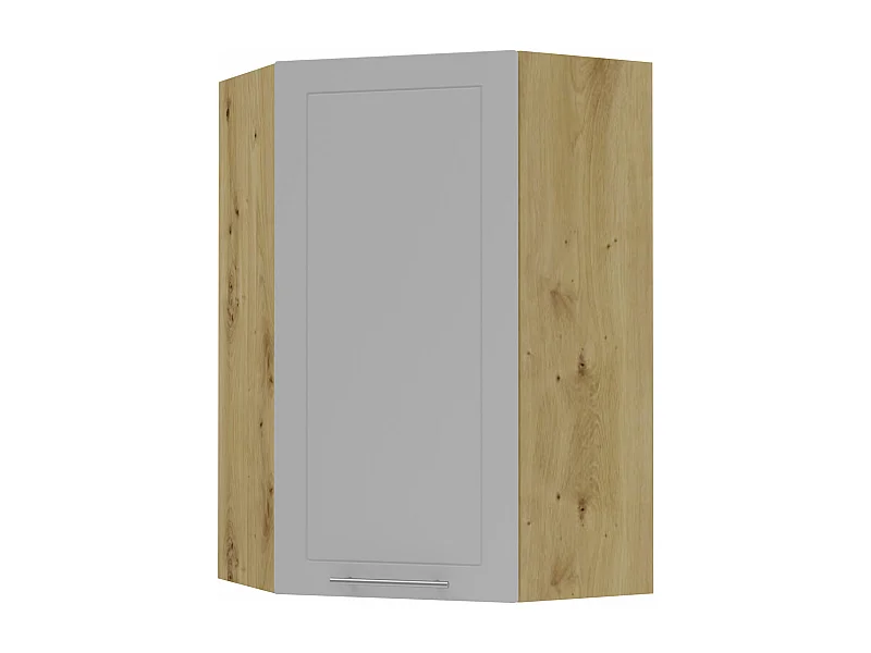 KÜCHENHÄNGESCHRANK Kvantum W4/10/60 Dust Grey Matt / Eiche Artisan Matt 60 / 60 / 96cm