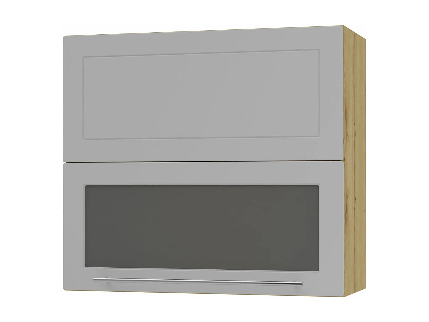 KÜCHENHÄNGESCHRANK Kvantum W8BS/80 Dust Grey Matt / Eiche Artisan Matt 80 / 32,5 / 72cm