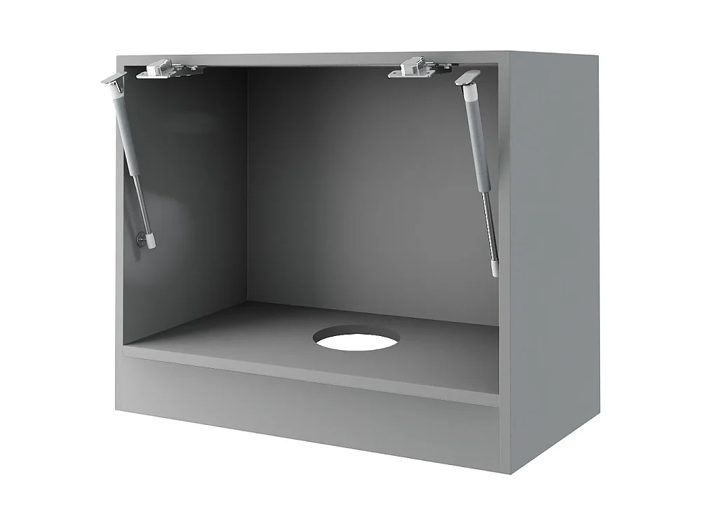 KLAPPHÄNGESCHRANK Kvantum W8/60 Dust Grey Matt / Grau Matt 60 / 32,5 / 50cm