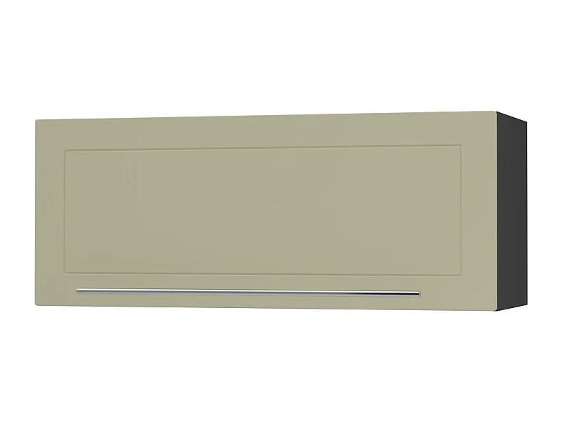 KLAPPHÄNGESCHRANK Kvantum W4B/90-AV Vanille Matt / Schwarz Matt 90 / 32,5 / 36cm