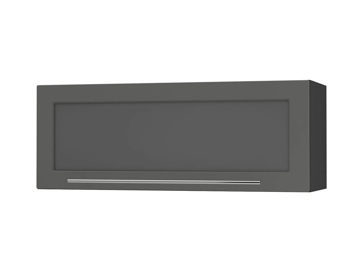 KÜCHENHÄNGESCHRANK Kvantum W4BS/90-AV Graphit Matt / Schwarz Matt 90 / 32,5 / 36cm