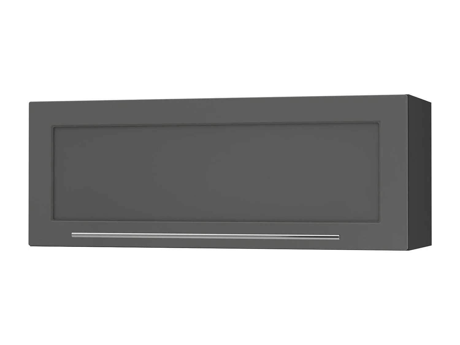 KÜCHENHÄNGESCHRANK Kvantum W4BS/90-AV Graphit Matt / Schwarz Matt 90 / 32,5 / 36cm