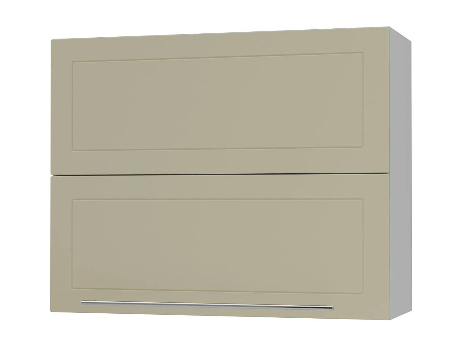 KÜCHENHÄNGESCHRANK Kvantum W8B/90 Weiß Matt / Grau Matt 90 / 32,5 / 72cm