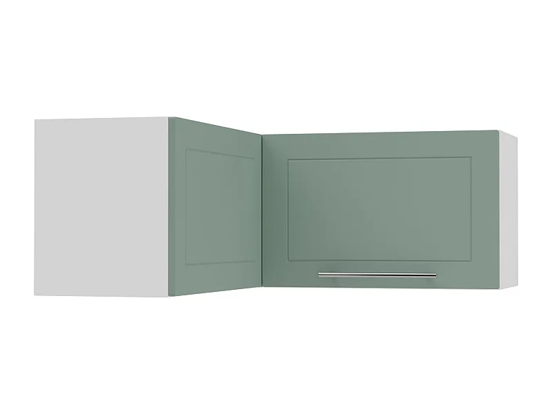 ECKHÄNGESCHRANK Kvantum W14/90/36 Mint Matt / Weiß Matt 90 / 90 / 36cm