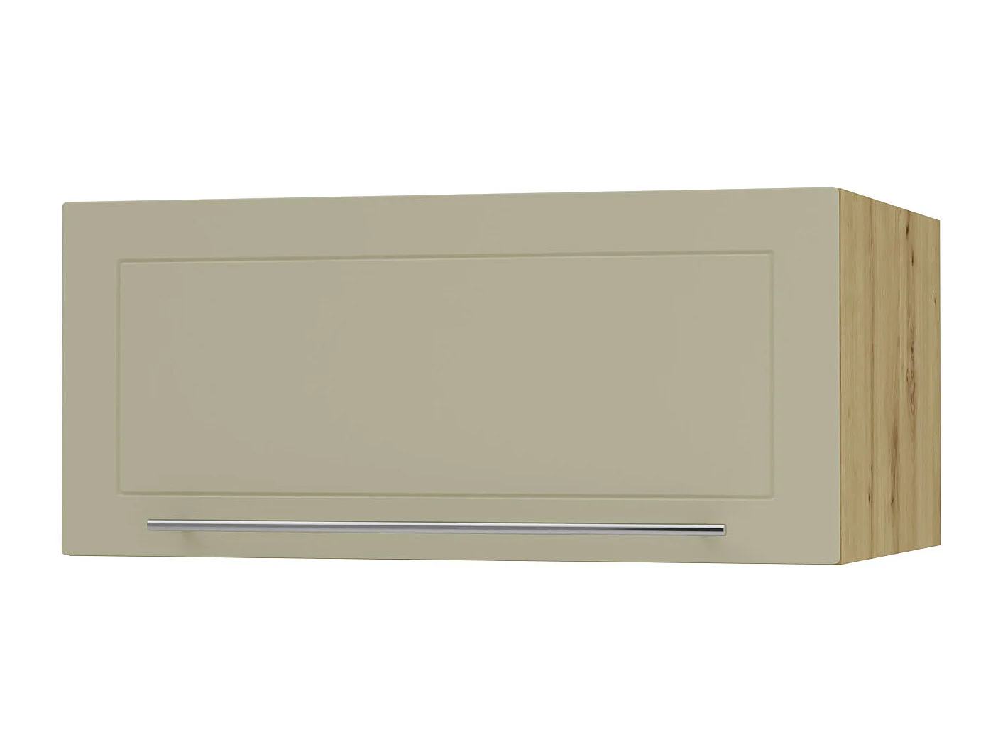 KLAPPHÄNGESCHRANK Kvantum W6B/80 Vanille Matt / Eiche Artisan Matt 80 / 59 / 36cm