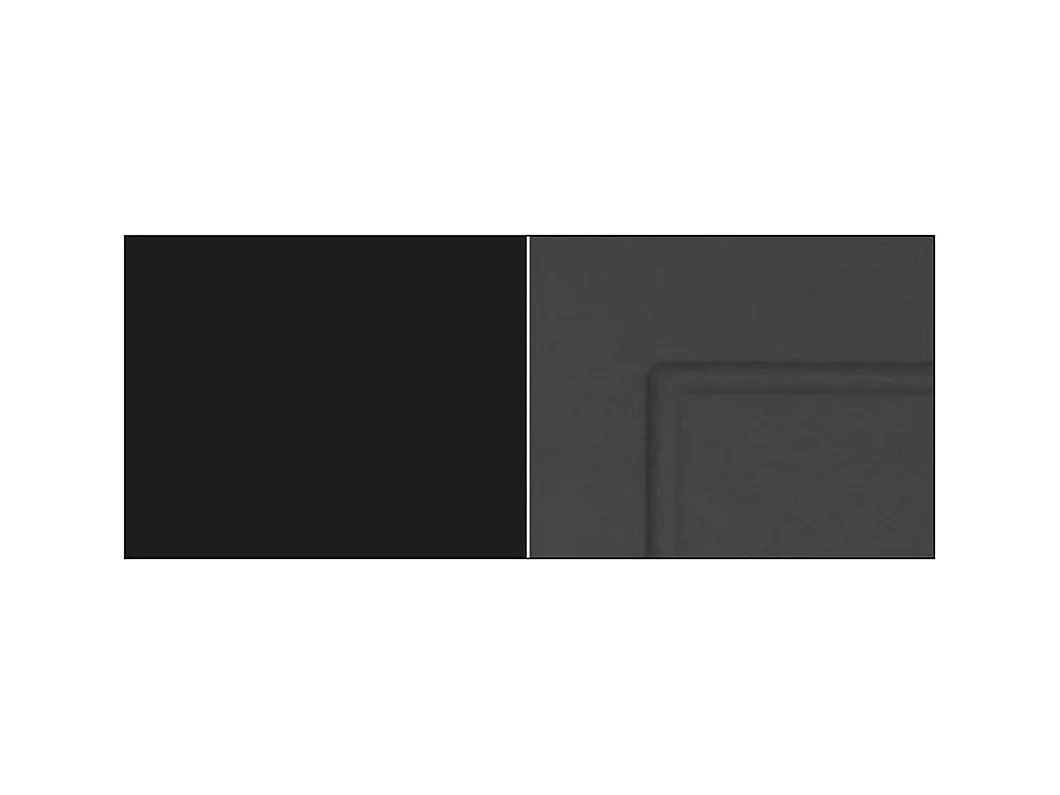 KÜCHENHÄNGESCHRANK Kvantum W10/60 Graphit Matt / Schwarz Matt 60 / 60 / 72cm