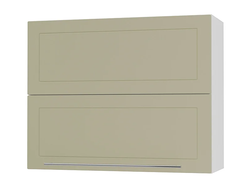 KÜCHENHÄNGESCHRANK Kvantum W8B/90 Vanille Matt / Weiß Matt 90 / 32,5 / 72cm