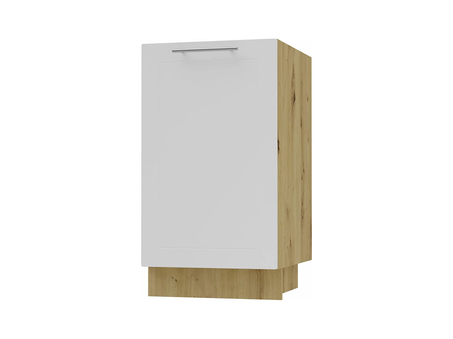 KÜCHENUNTERSCHRANK Kvantum D1D/45 Weiß Matt / Eiche Artisan Matt 45 / 50 / 82cm