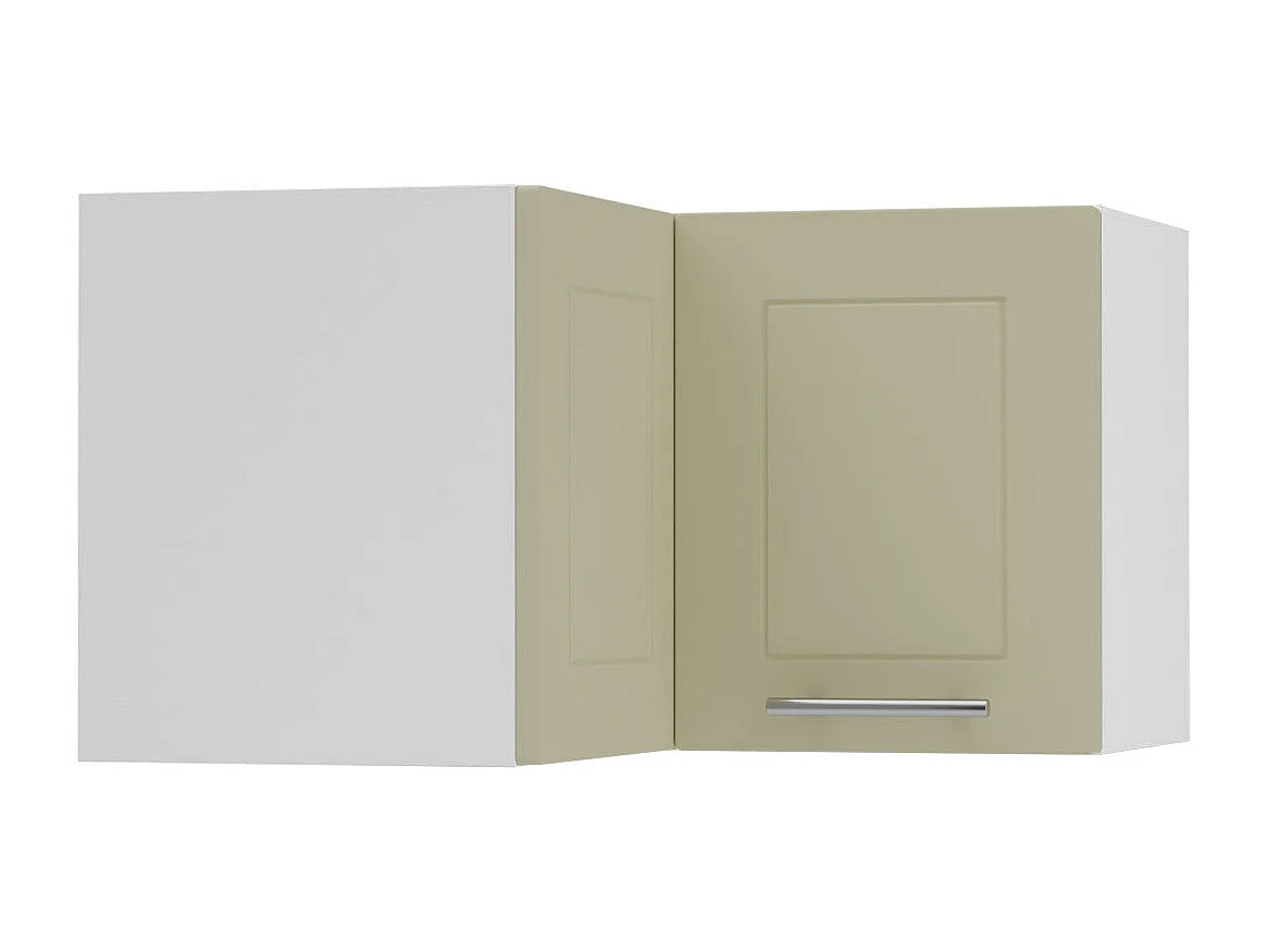 ECKHÄNGESCHRANK Kvantum W12/60/36 Vanille Matt / Weiß Matt 60 / 60 / 36cm