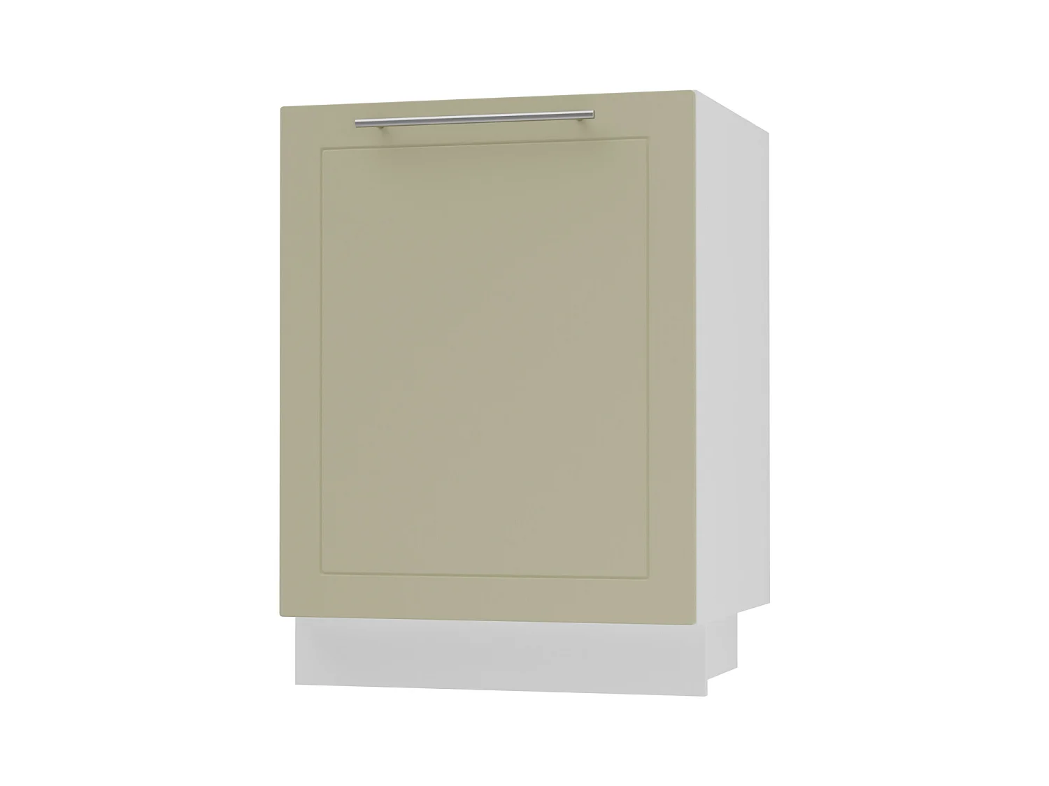 KÜCHENUNTERSCHRANK Kvantum D1D/50 Vanille Matt / Weiß Matt 50 / 50 / 82cm