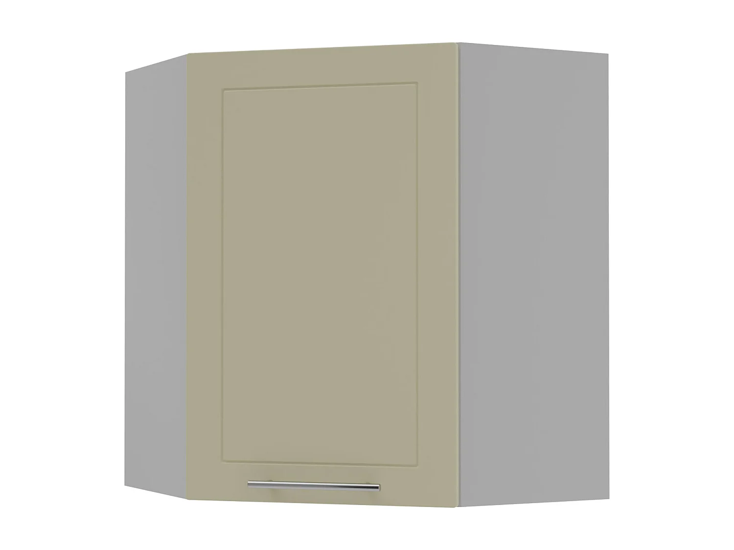 KÜCHENHÄNGESCHRANK Kvantum W10/60 Vanille Matt / Grau Matt 60 / 60 / 72cm