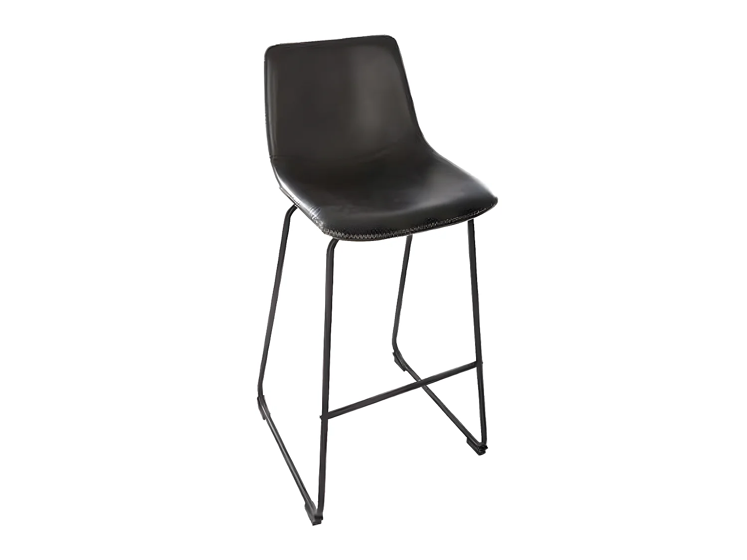 Tabouret en Métal coloris Noir - L. 49 x P. 50 x H. 104,5 cm