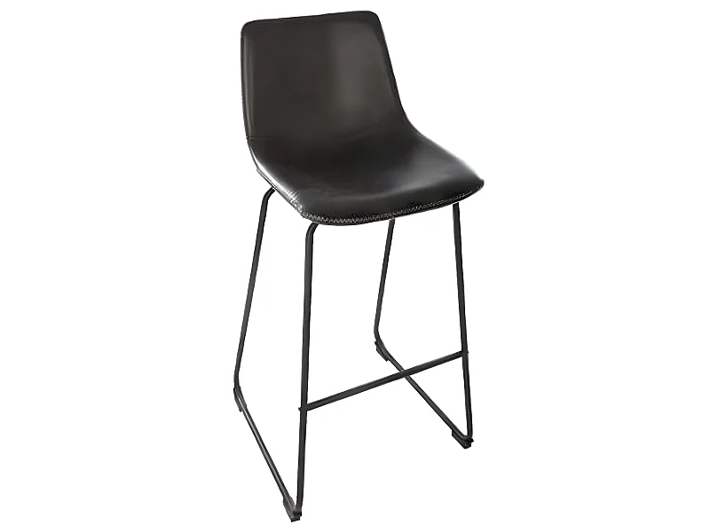 Tabouret en Métal coloris Noir - L. 49 x P. 50 x H. 104,5 cm