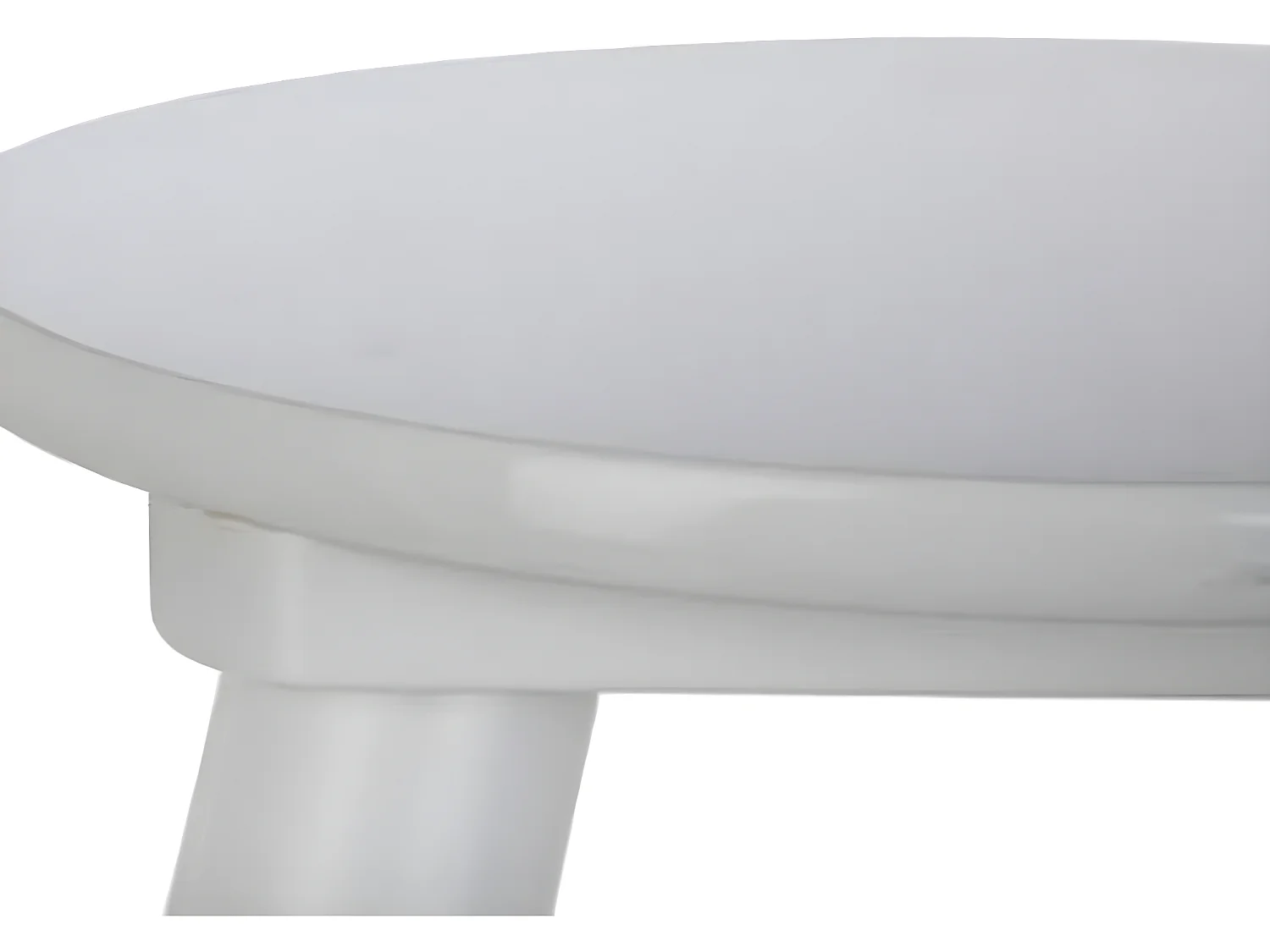 lot de 2 tabourets blanc pour enfant en bois - Dim : L24x l26,5 x H24 cm