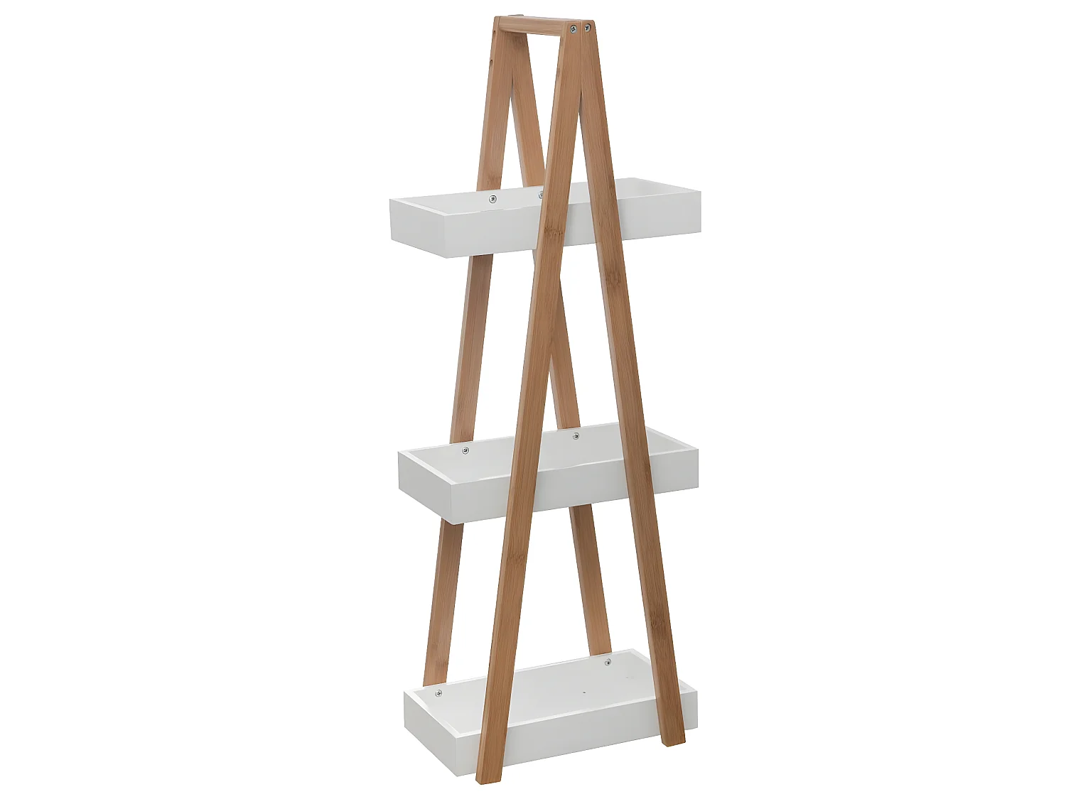 Etagère salle de bain 3 niveaux - L.18 X P.30 X H.82 cm