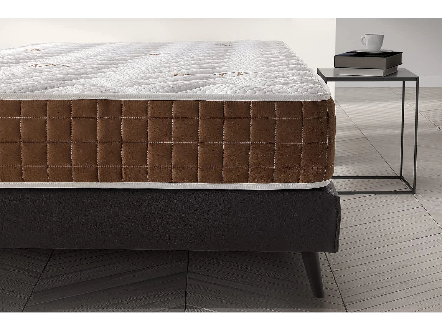 Matelas 160x200 mousse visco ergo anatomique | mousse h.r. Haute densité | épaisseur 19 cm | triple couche system - double face été-hiver