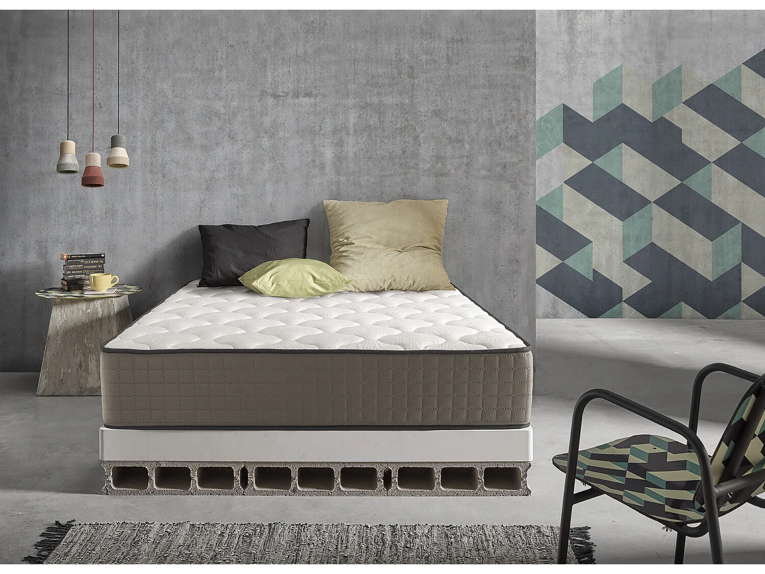 Matelas mousse 90x200 natur plus® | mousse á mémoire de forme | épaisseur 30 cm | aération excellente | morphologique | tissus stretch | 11 zones de confort