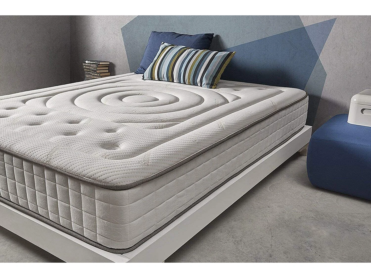 Matelas 160x190 imperial mousse cachemire® | mousse á mémoire de forme | épaisseur 25 cm | accueil moelleux | ferme | anti-acarien | hypoallergénique