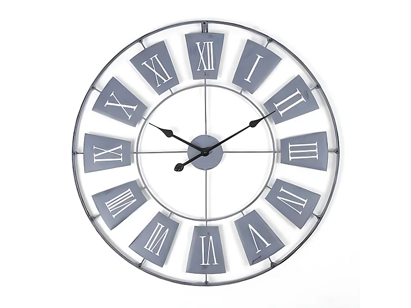 Pendule en métal, Diamètre 76 cm