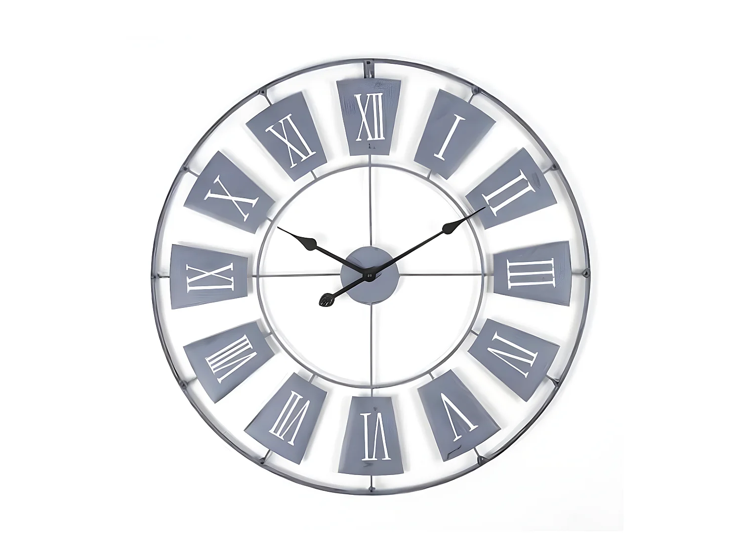 Pendule en métal, Diamètre 76 cm