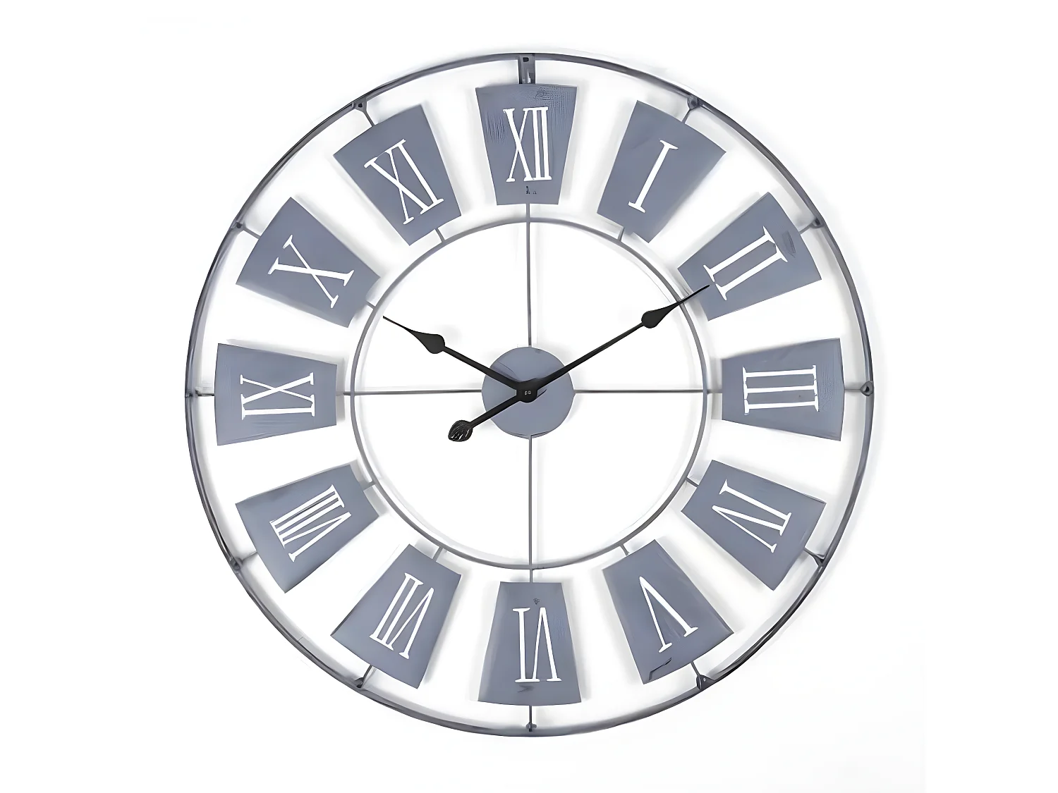 Pendule en métal, Diamètre 76 cm