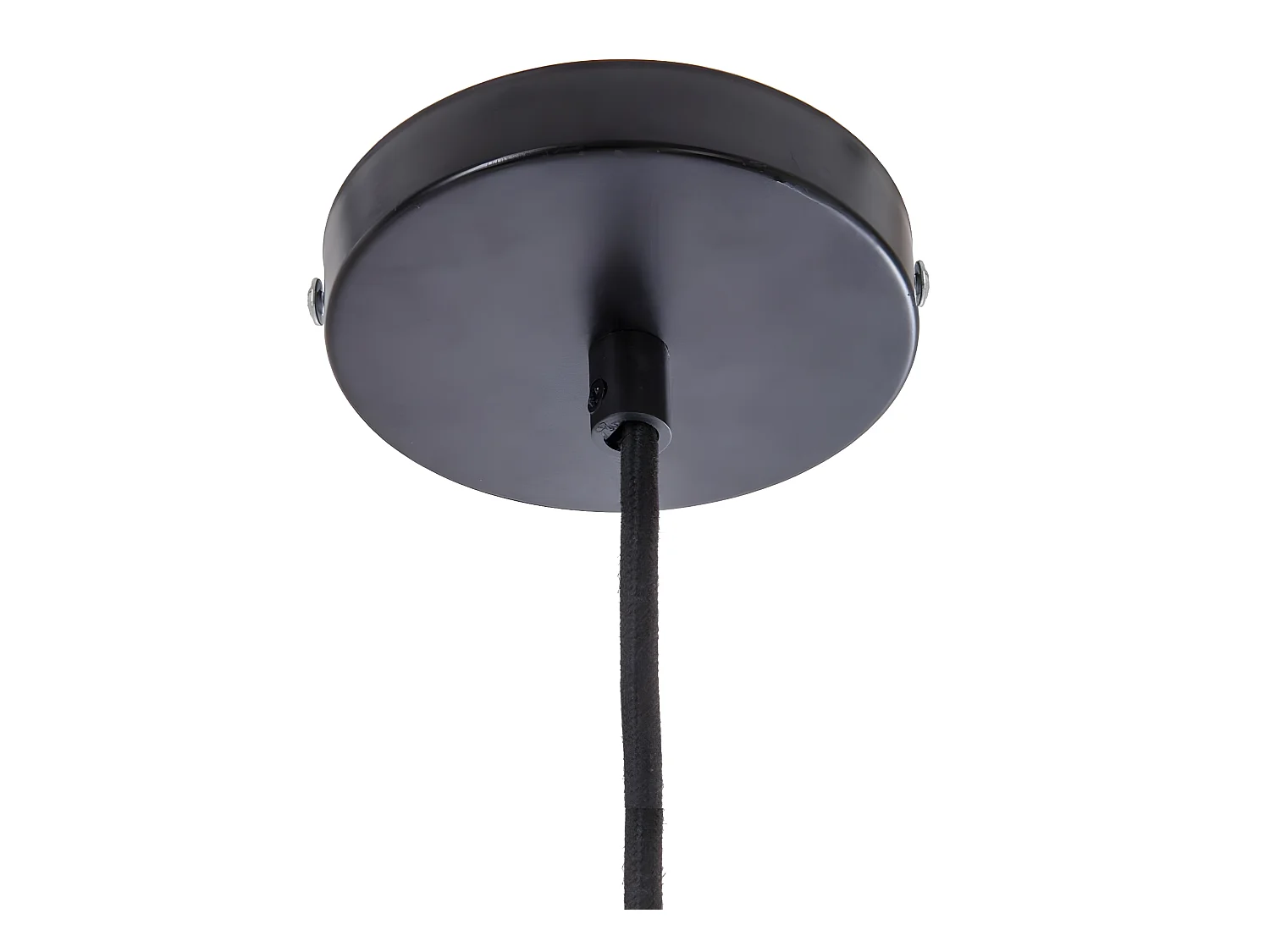 Suspension en métal coloris gris - Diamètre 57 x Hauteur 20 cm