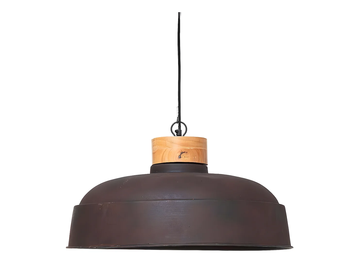 Suspension en métal coloris gris - Diamètre 57 x Hauteur 20 cm