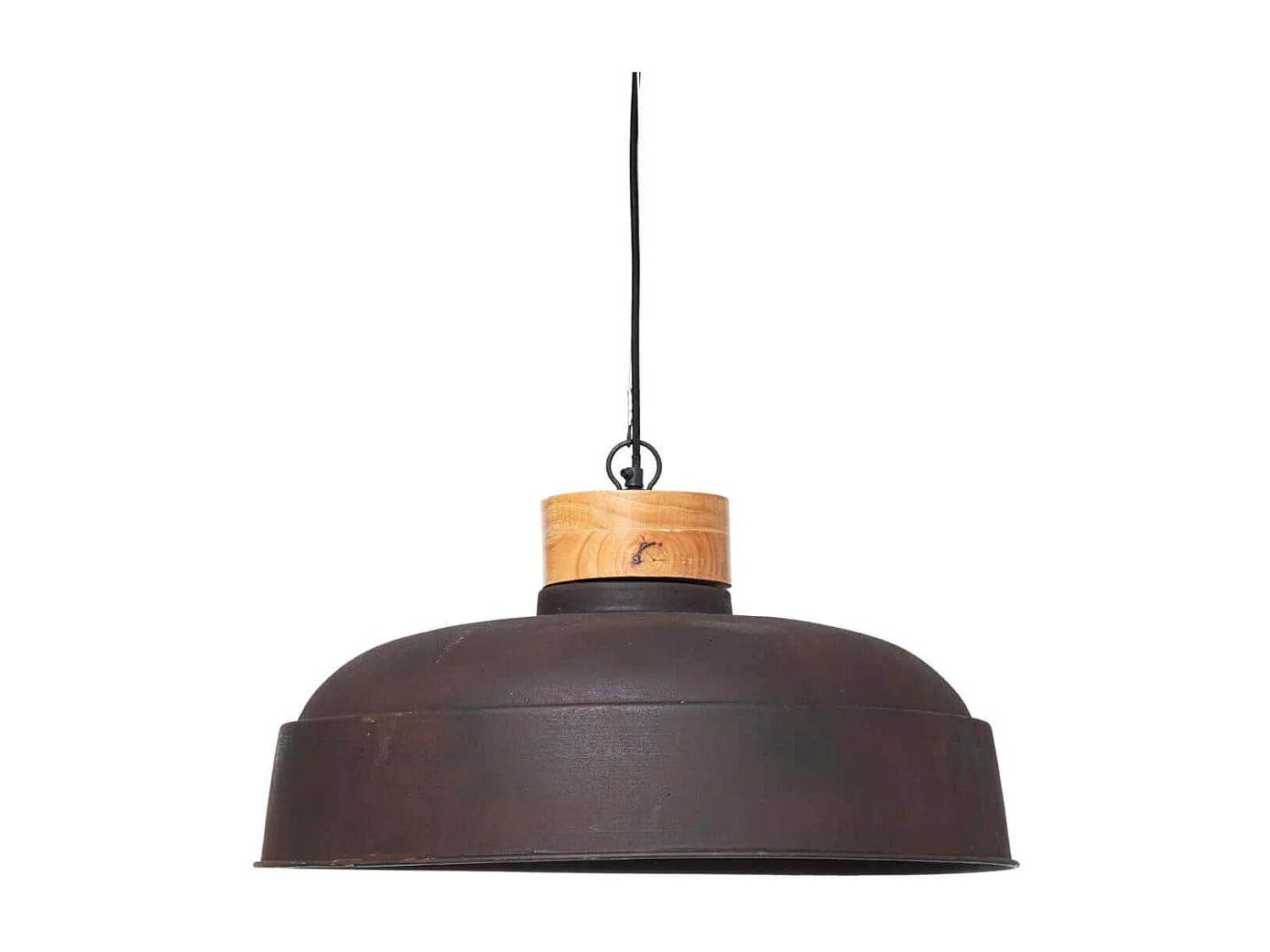 Suspension en métal coloris gris - Diamètre 57 x Hauteur 20 cm