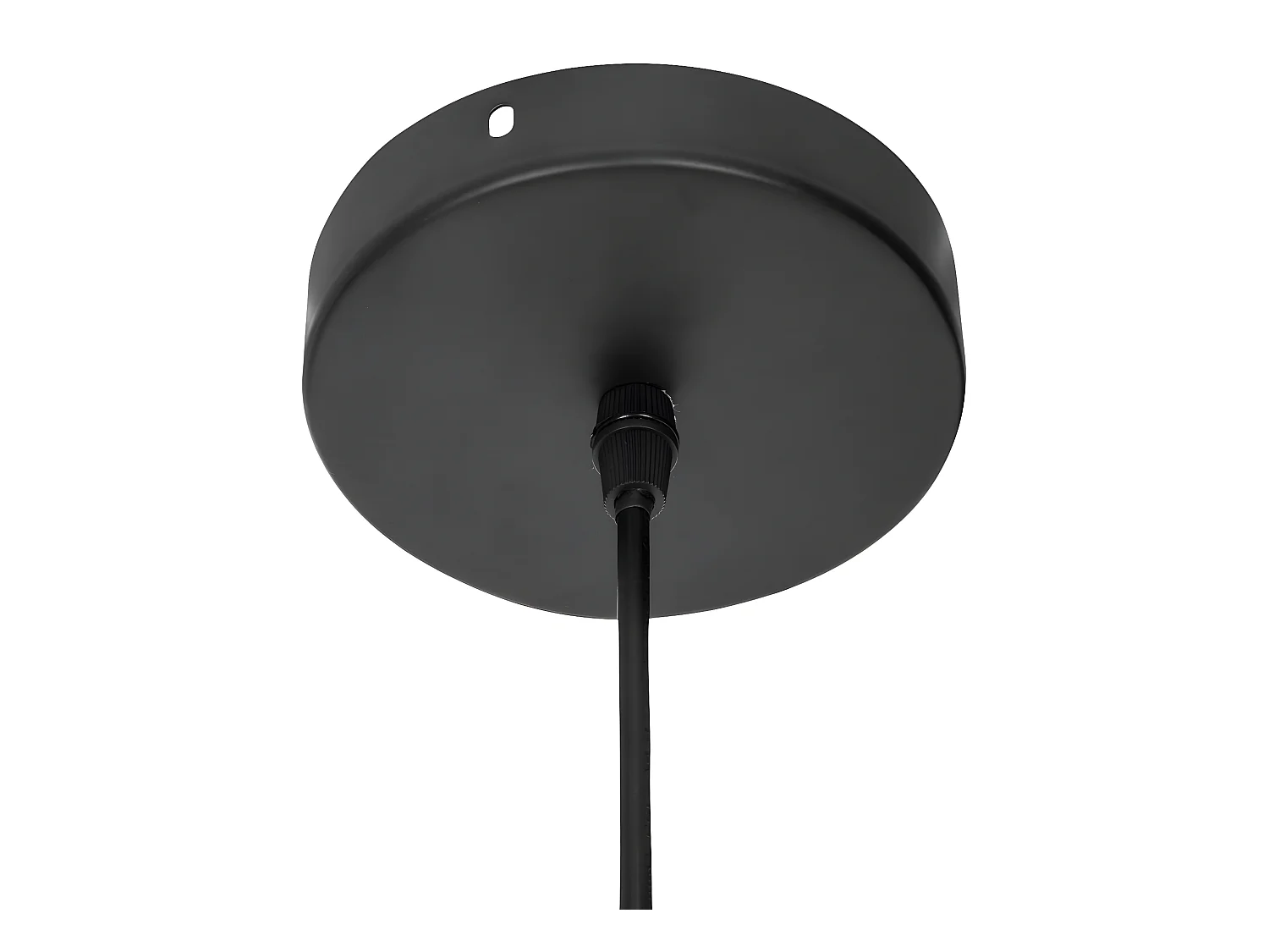 Suspension coloris noir en métal - Longueur 45 x Profondeur 42 x Hauteur 17,5 cm