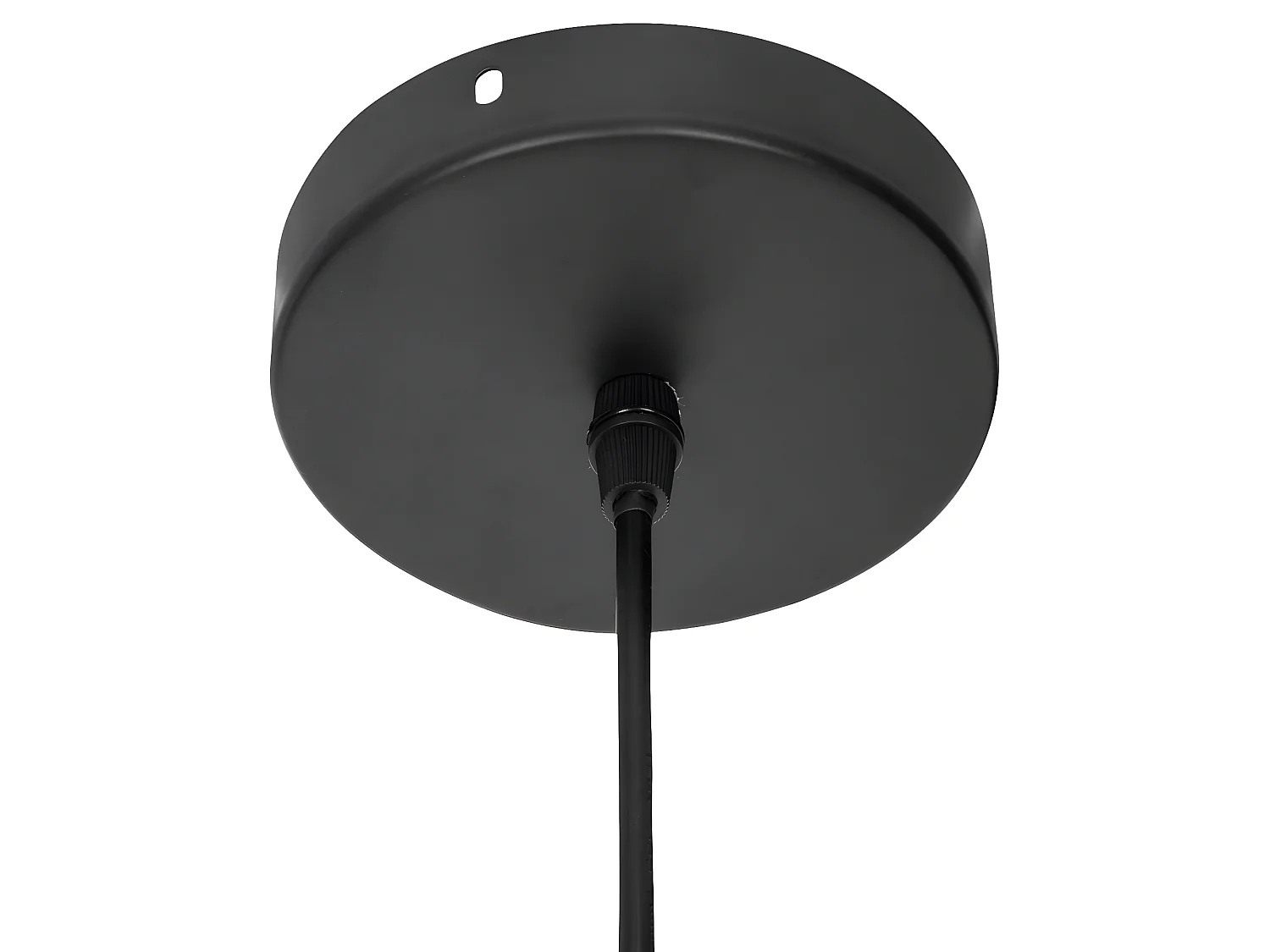 Suspension coloris noir en métal - Longueur 45 x Profondeur 42 x Hauteur 17,5 cm