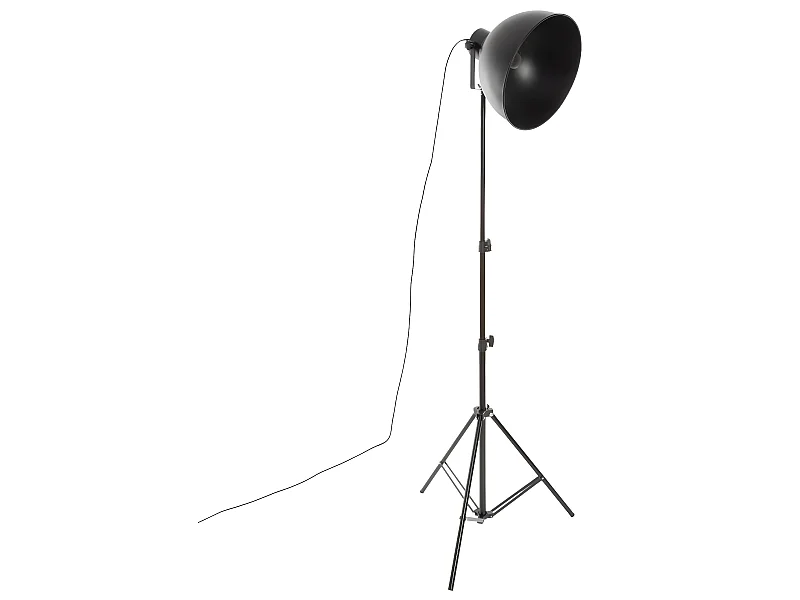Lampadaire trépied en métal - D. 55 x H. 175 cm