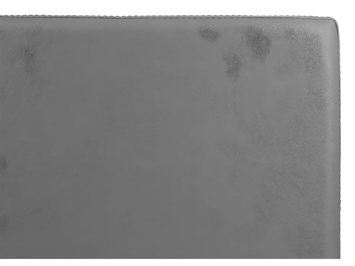 Pouf pliant double en PVC, coloris gris - Dim : L.76,6 x l.38 x H.37,5 cm