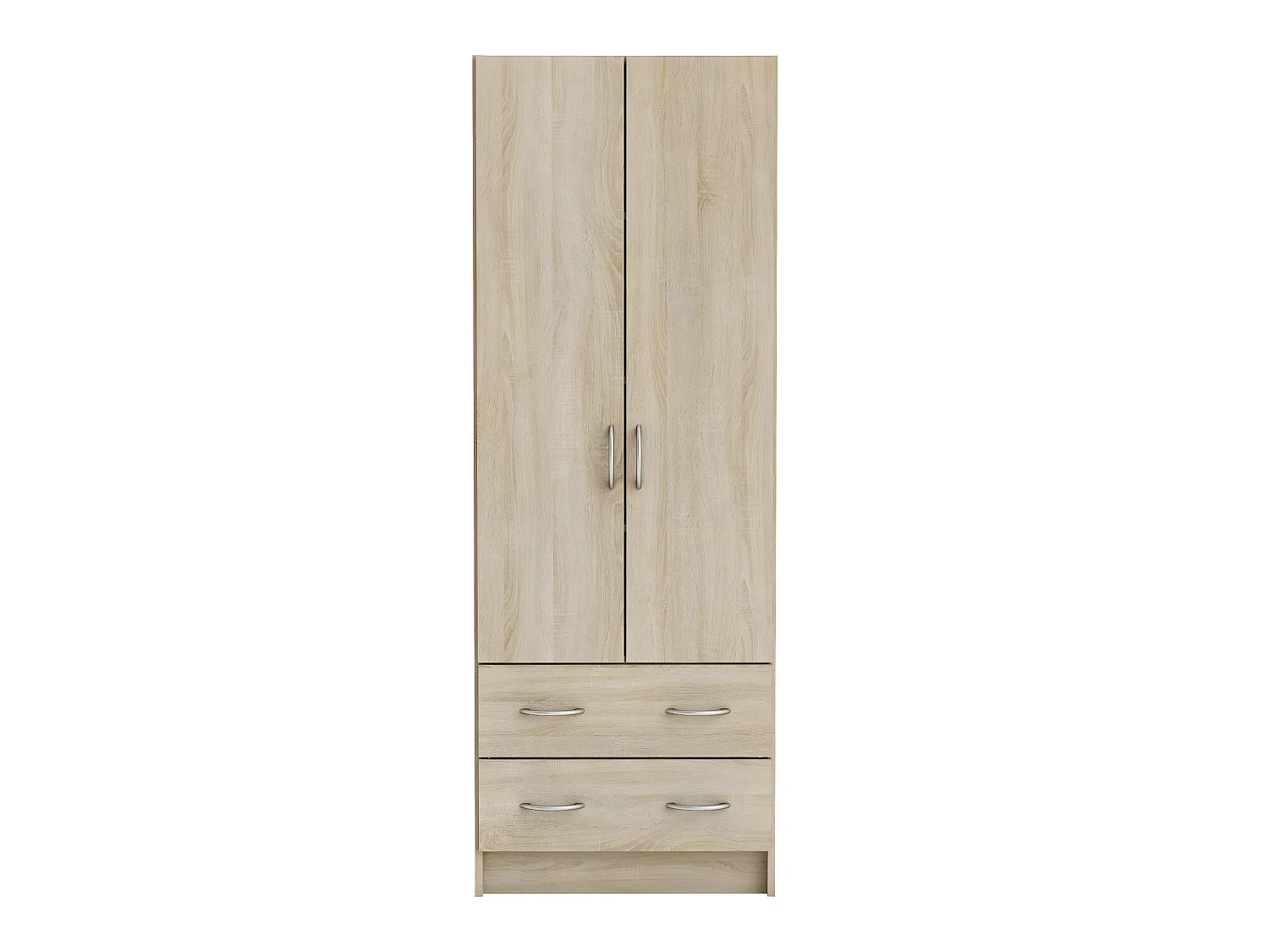 Armoire de rangement en bois coloris chêne brossé - 60,9 x 169,5 x 41,1 cm