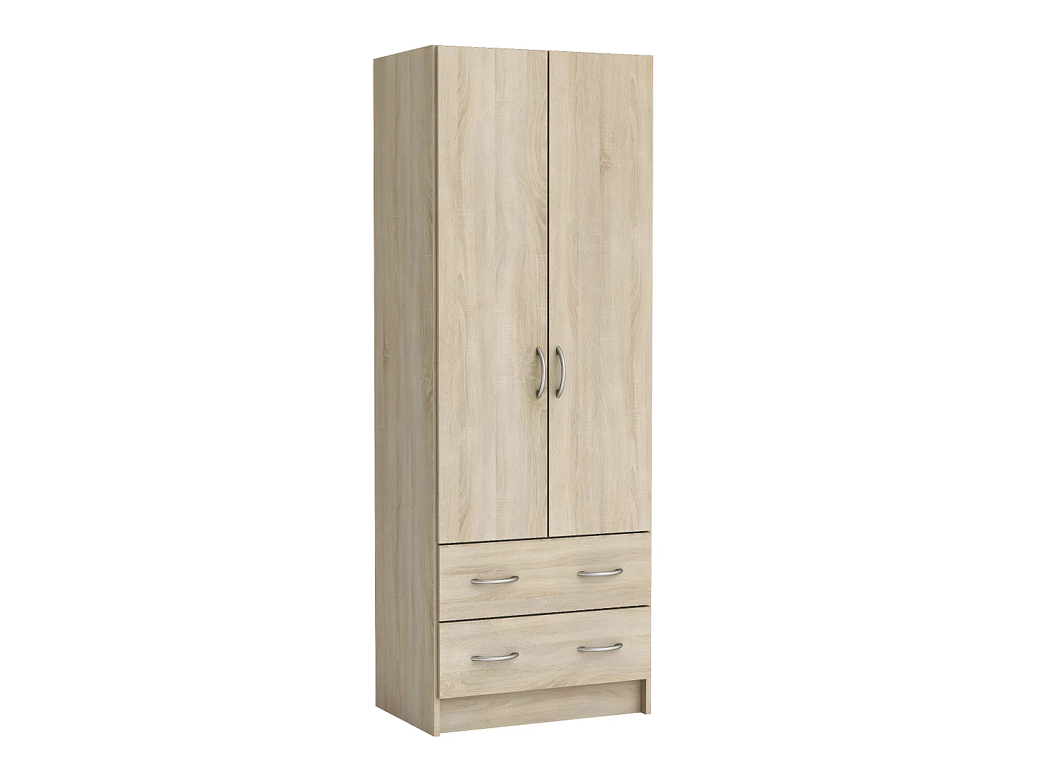 Armoire de rangement en bois coloris chêne brossé - 60,9 x 169,5 x 41,1 cm
