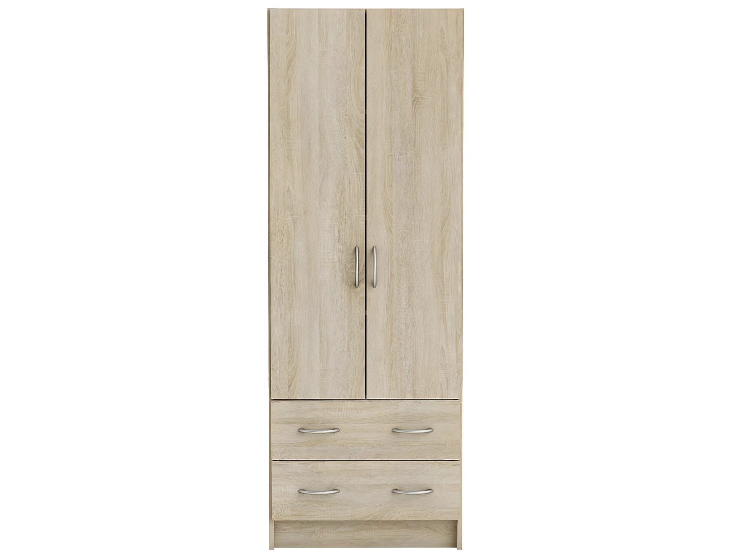 Armoire de rangement en bois coloris chêne brossé - 60,9 x 169,5 x 41,1 cm