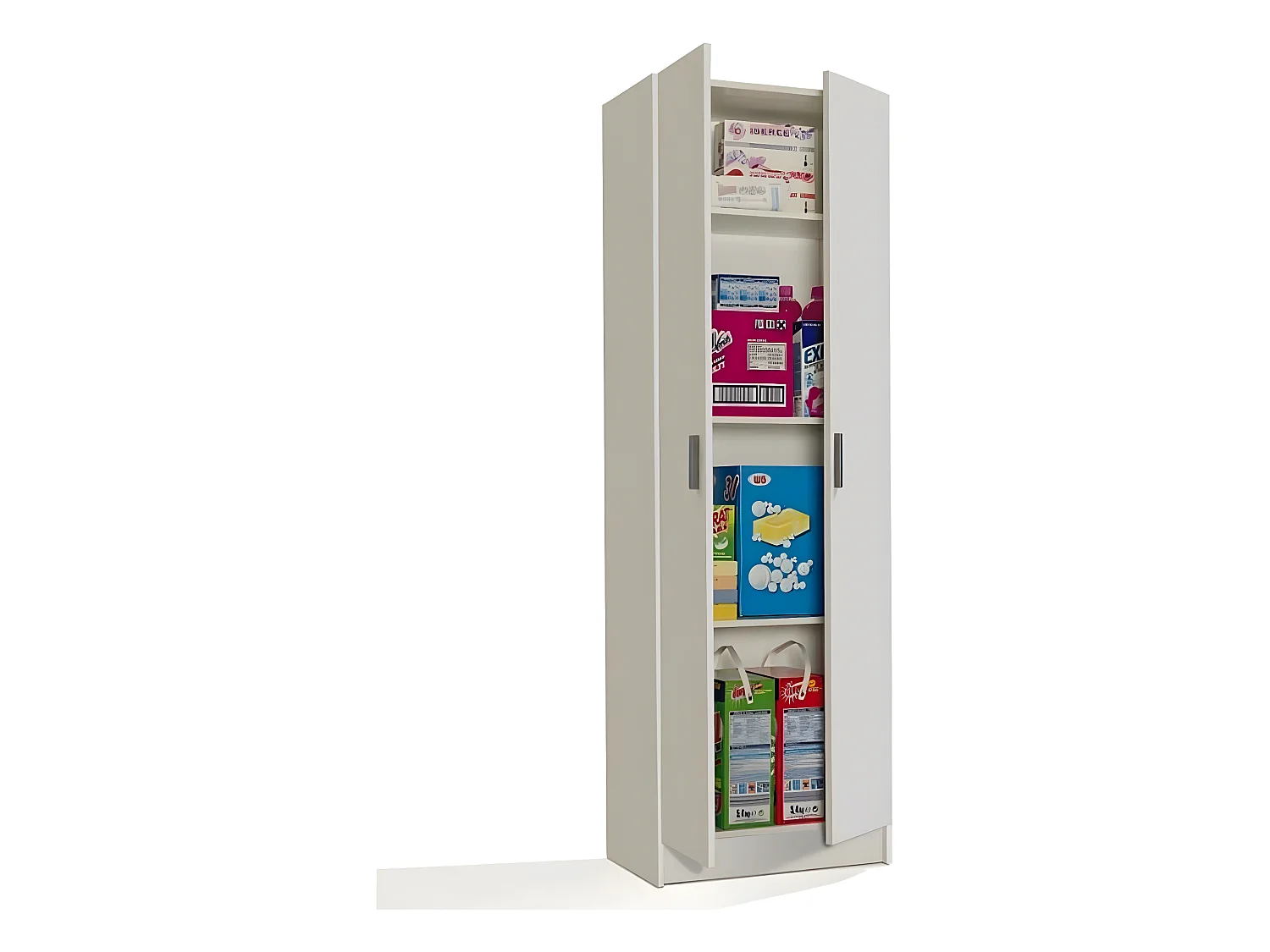 Armoire de rangement coloris Blanc - 180 x 59 x 37 cm
