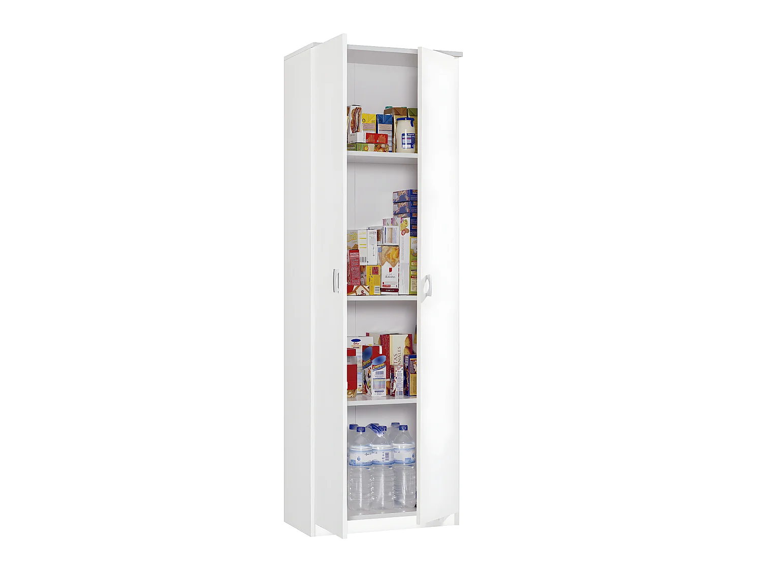 Armoire / meuble de rangement,coloris blanc - Hauteur 180 x Longueur 60 x Profondeur 35 cm