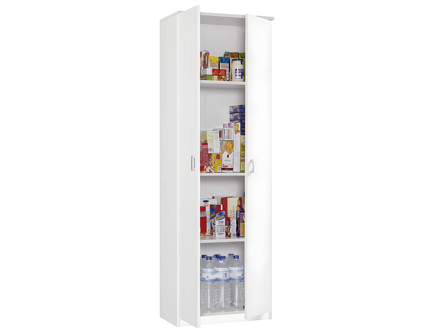 Armoire / meuble de rangement,coloris blanc - Hauteur 180 x Longueur 60 x Profondeur 35 cm