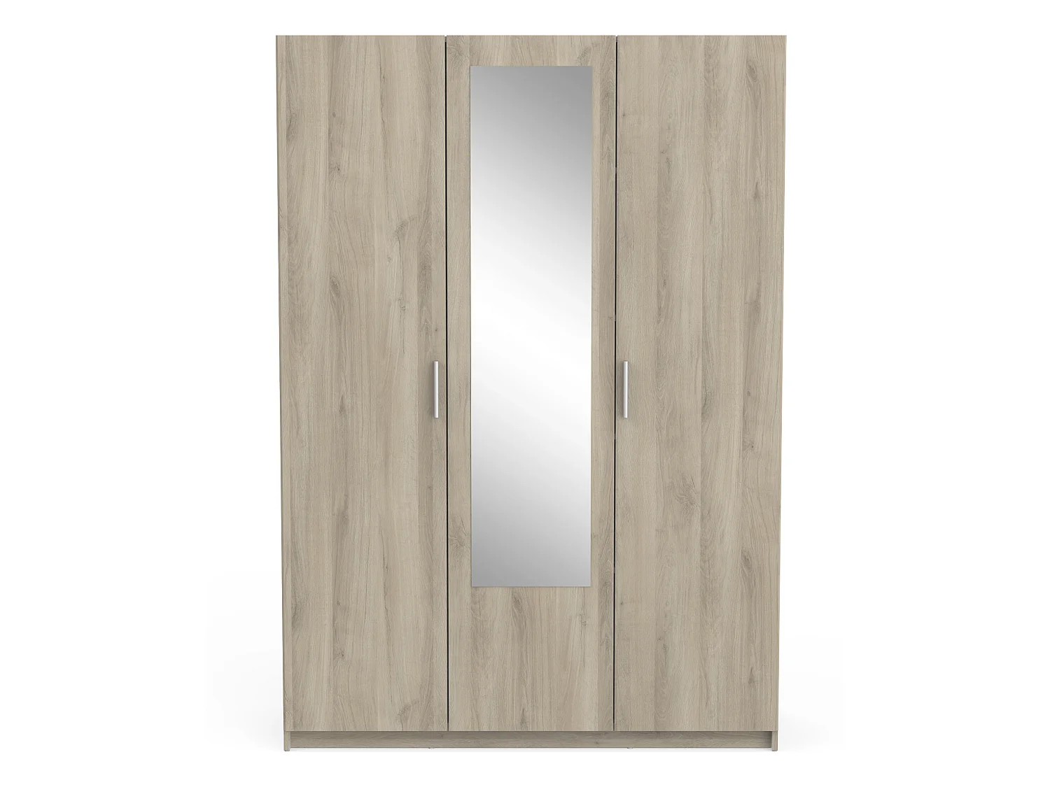 Armoire de 3 portes coloris chêne kronberg - longueur 133 x profondeur 51 x hauteur 191 cm
